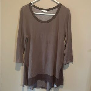 Elegant Gray Women's Top by Ava James
